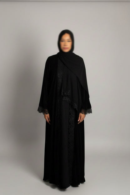 The Heritage Abaya In Royal Noir