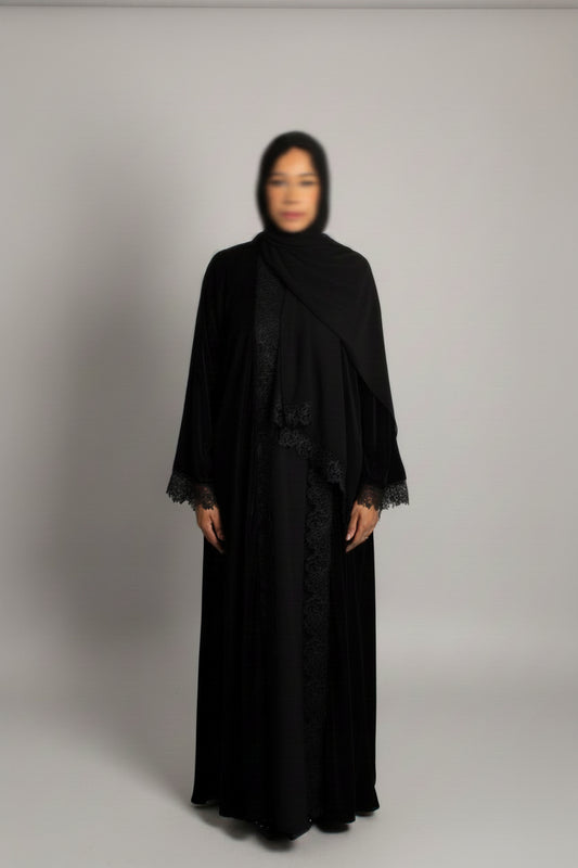 The Heritage Abaya In Royal Noir